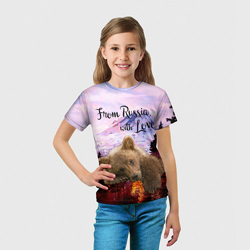 Детская футболка Из России с любовью / 3D-принт – фото 5