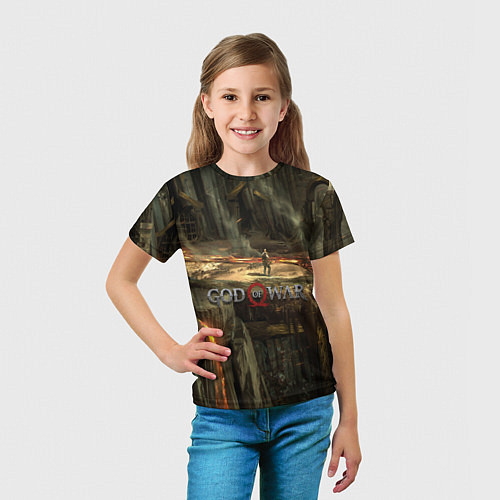 Детская футболка GOD OF WAR / 3D-принт – фото 5