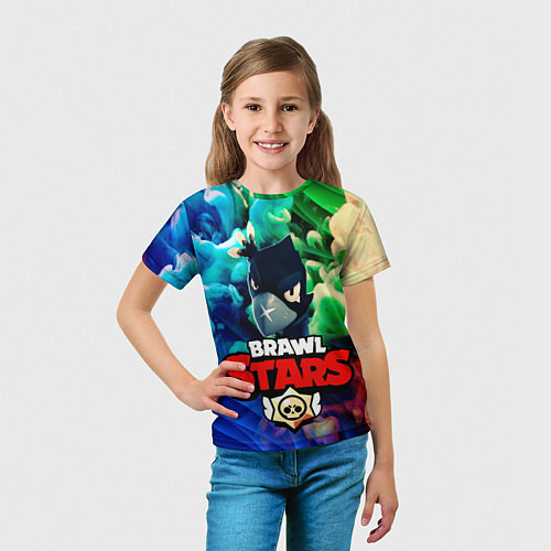 Детская футболка Brawl Stars - Crow / 3D-принт – фото 5