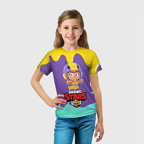 Детская футболка BRAWL STARS BEA / 3D-принт – фото 5