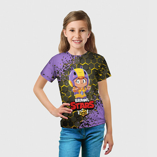 Детская футболка BRAWL STARS BEA / 3D-принт – фото 5