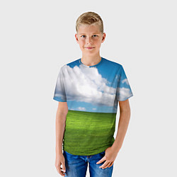 Футболка детская Заставка Windows, цвет: 3D-принт — фото 2