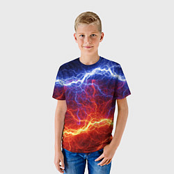 Футболка детская Лёд и огонь, цвет: 3D-принт — фото 2
