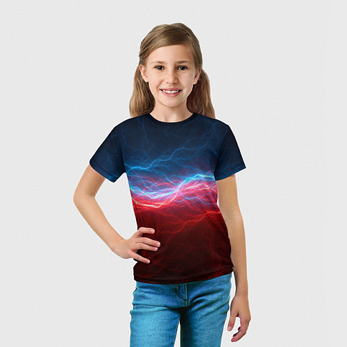 Детская футболка Огонь и лёд / 3D-принт – фото 5