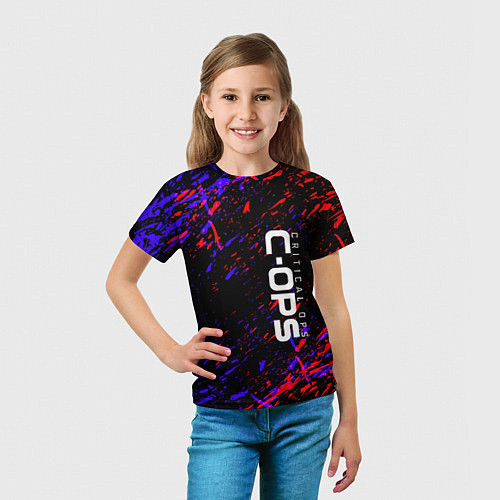 Детская футболка Critical Ops / 3D-принт – фото 5