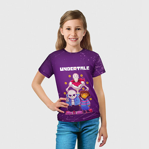 Детская футболка UNDERTALE / 3D-принт – фото 5