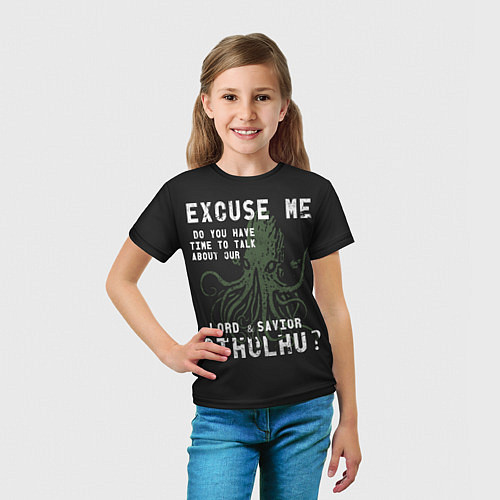 Детская футболка Cthulhu / 3D-принт – фото 5