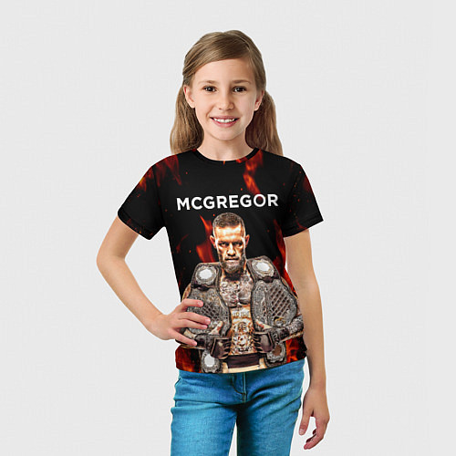 Детская футболка CONOR McGREGOR / 3D-принт – фото 5