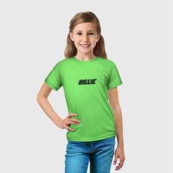 Футболка детская Billie Eilish, цвет: 3D-принт — фото 2
