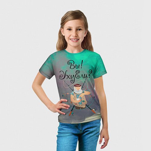 Детская футболка Рыбак / 3D-принт – фото 5