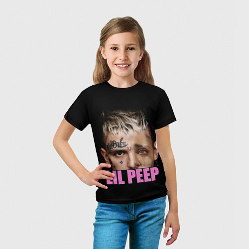 Детская футболка Lil Peep / 3D-принт – фото 5
