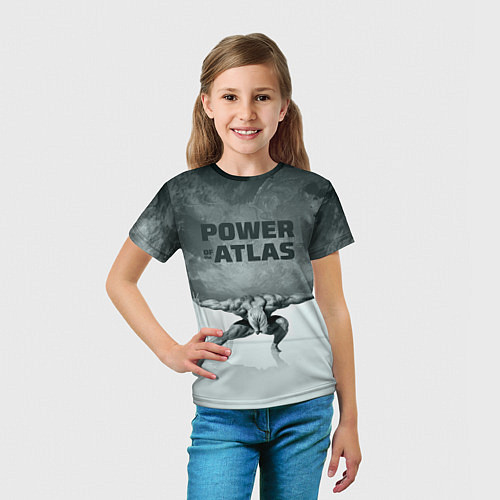 Детская футболка Power of the Atlas / 3D-принт – фото 5