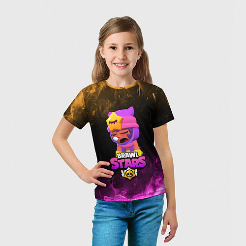 Детская футболка Brawl Stars Sandy / 3D-принт – фото 5