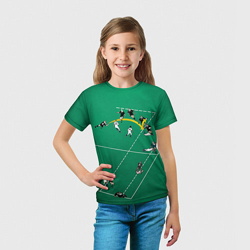 Детская футболка Игра в регби / 3D-принт – фото 5