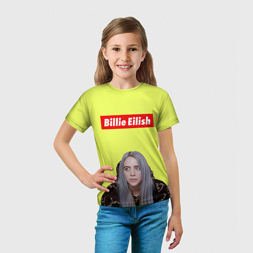 Детская футболка BILLIE EILISH / 3D-принт – фото 5