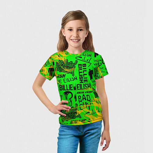 Детская футболка BILLIE EILISH / 3D-принт – фото 5