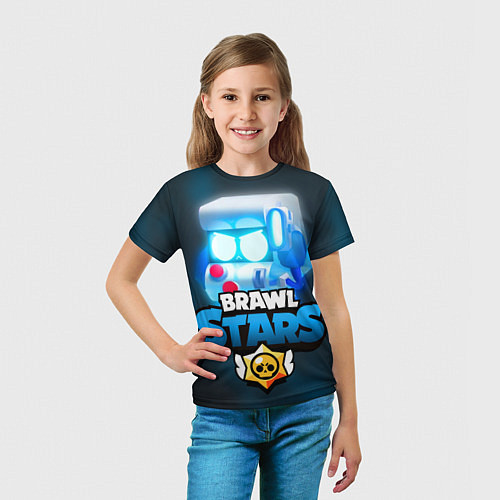 Детская футболка BRAWL STARS 8 BIT / 3D-принт – фото 5