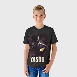 Футболка детская Yasuo, цвет: 3D-принт — фото 2