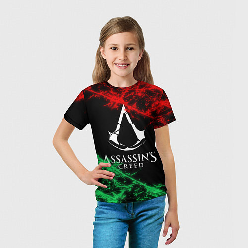 Детская футболка Assassin’s Creed: Red & Green / 3D-принт – фото 5