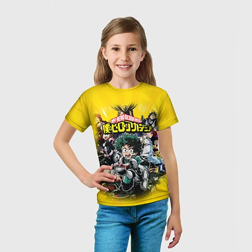 Детская футболка MY HERO ACADEMIA группа героев / 3D-принт – фото 5