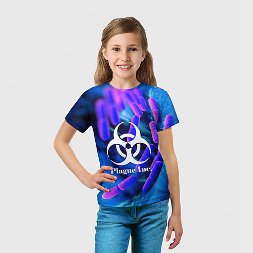 Детская футболка PLAGUE INC / 3D-принт – фото 5