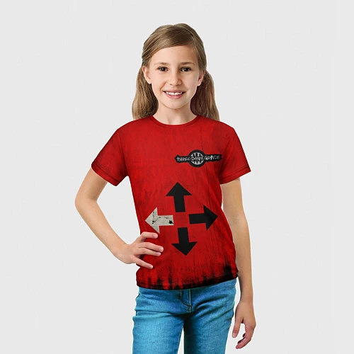 Детская футболка THREE DAYS GRACE RED / 3D-принт – фото 5