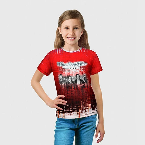 Детская футболка Three Days Grace / 3D-принт – фото 5