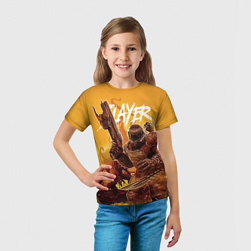 Детская футболка Doom Slayer / 3D-принт – фото 5