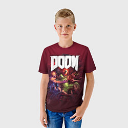 Футболка детская Doom, цвет: 3D-принт — фото 2