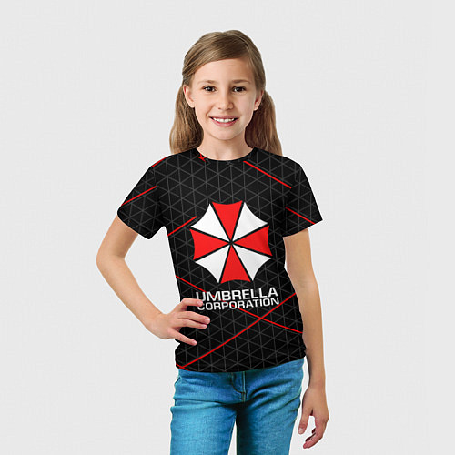 Детская футболка UMBRELLA CORP / 3D-принт – фото 5