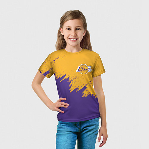 Детская футболка LA LAKERS / 3D-принт – фото 5
