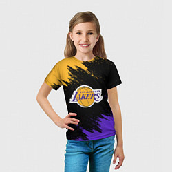 Футболка детская LA LAKERS, цвет: 3D-принт — фото 2