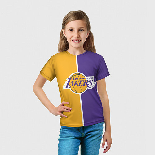 Детская футболка LA LAKERS / 3D-принт – фото 5