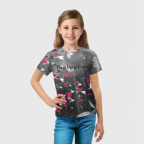 Детская футболка Three Days Grace art / 3D-принт – фото 5