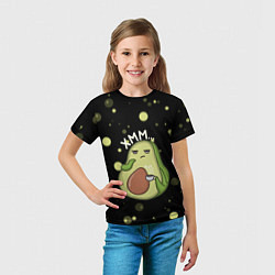 Футболка детская Авокадо, цвет: 3D-принт — фото 2