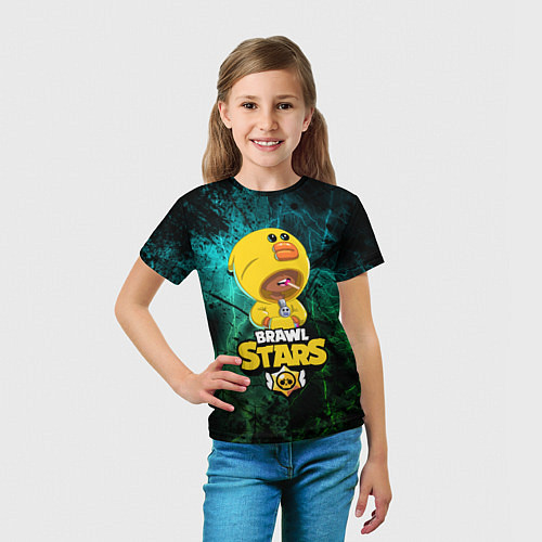 Детская футболка Brawl Stars Leon Selly / 3D-принт – фото 5