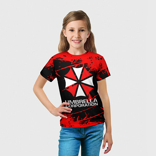 Детская футболка UMBRELLA CORPORATION / 3D-принт – фото 5