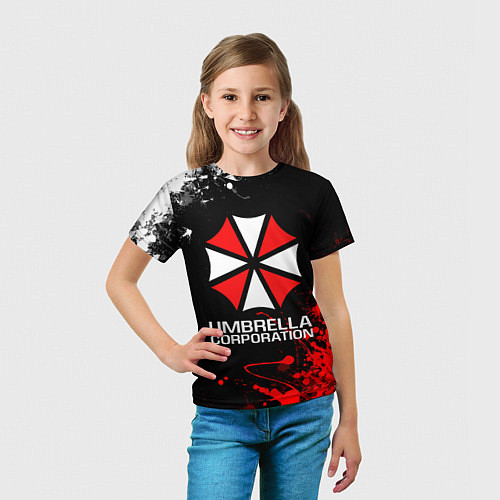 Детская футболка UMBRELLA CORPORATION / 3D-принт – фото 5