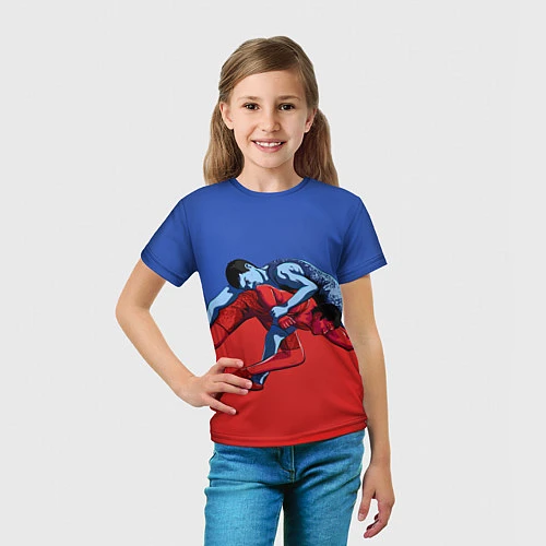 Детская футболка Борьба / 3D-принт – фото 5