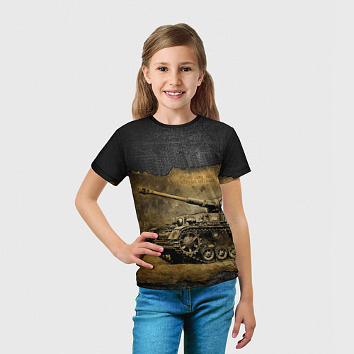 Детская футболка Tanks are not afraid mud / 3D-принт – фото 5