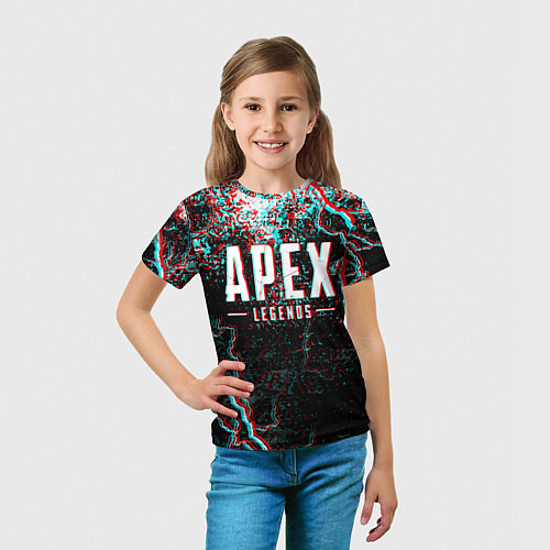 Детская футболка APEX LEGENDS GLITCH / 3D-принт – фото 5