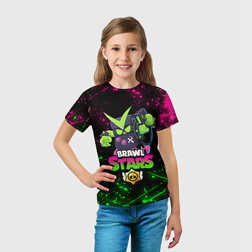 Детская футболка BRAWL STARS VIRUS 8-BIT / 3D-принт – фото 5