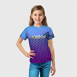 Футболка детская Roblox Gradient Pattern, цвет: 3D-принт — фото 2