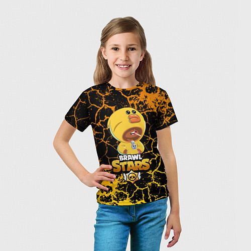 Детская футболка Brawl stars sally leon / 3D-принт – фото 5