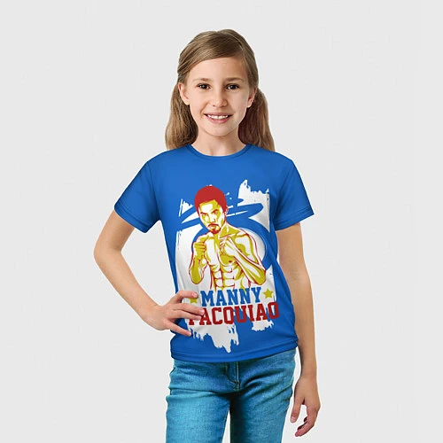 Детская футболка Manny Pacquiao / 3D-принт – фото 5