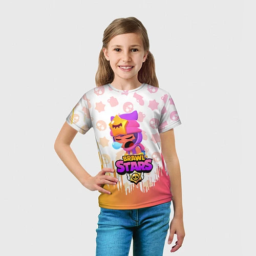 Детская футболка BRAWL STARS SANDY / 3D-принт – фото 5