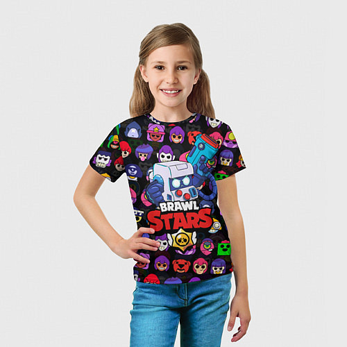 Детская футболка BRAWL STARS 8-BIT / 3D-принт – фото 5