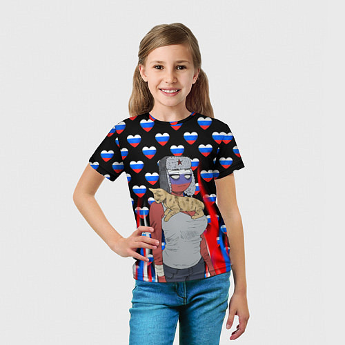 Детская футболка CountryHumans / 3D-принт – фото 5