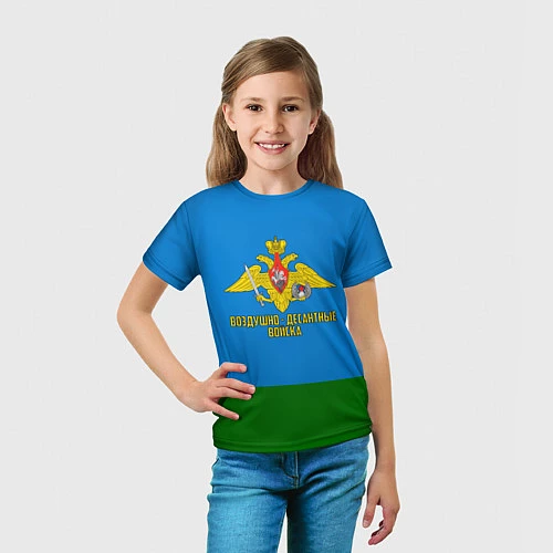 Детская футболка Воздушно - десантные войска / 3D-принт – фото 5