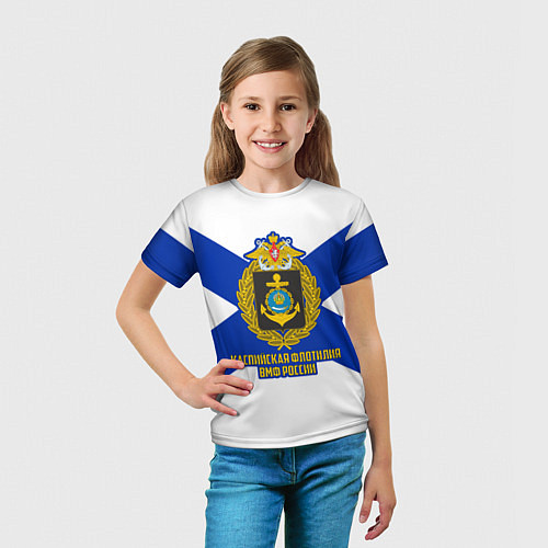 Детская футболка Каспийская флотилия ВМФ России / 3D-принт – фото 5